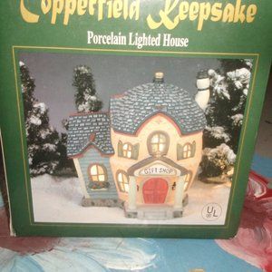 Copperfield Keepsake porcelain light up house Christmas display Gift Shop